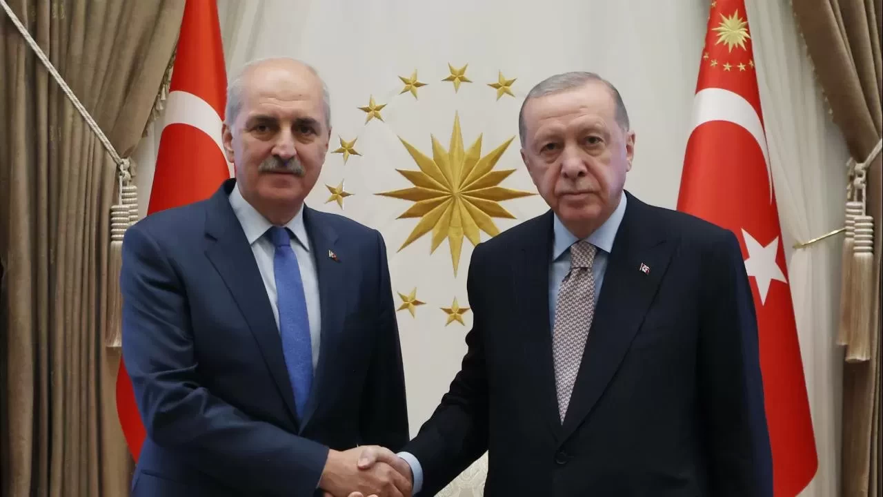 Cumhurbaşkanı Erdoğan, TBMM Başkanı Kurtulmuş ile görüştü