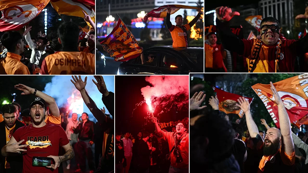 Galatasaray taraftarı sokağa döküldü: Fenerbahçe zaferi sonrası büyük coşku