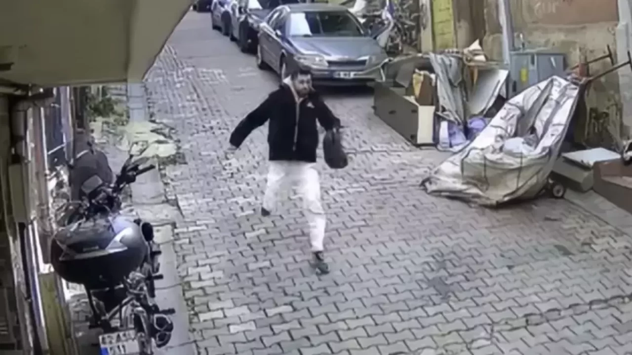 Kağıthane’de 'örümcek' hırsız kamerada: 3'üncü kat…