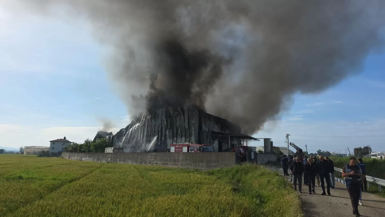 Antalya'da cips fabrikasında korkutan yangın!