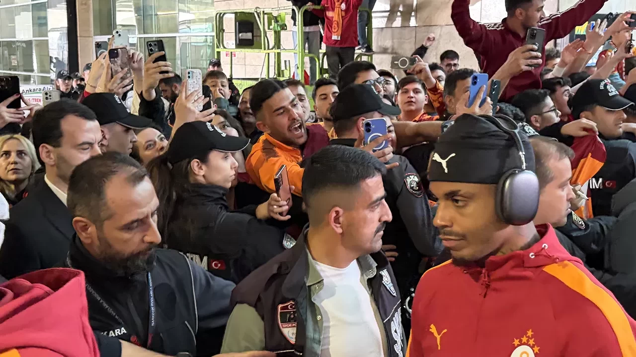 Galatasaray kafilesi Ankara'da