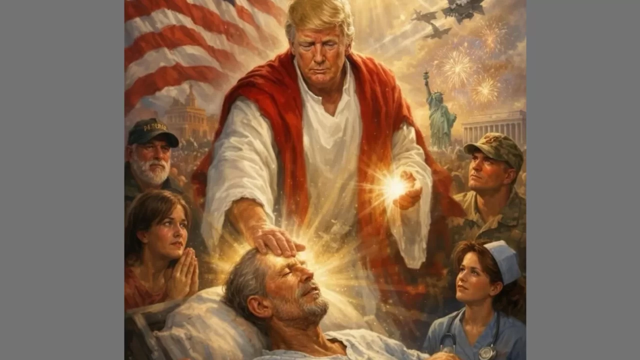 Trump’tan tartışma yaratan paylaşım: Kendini Hz. İsa'ya benzetti!