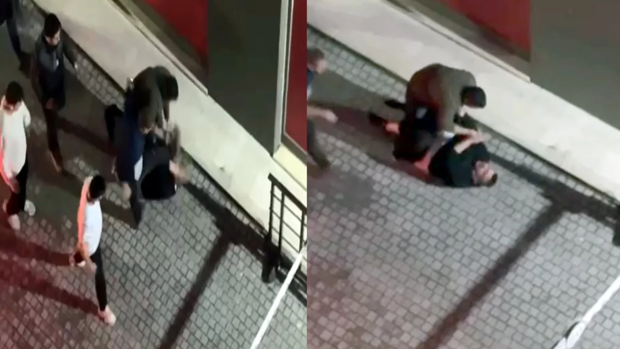 Uyardığına pişman ettiler: Site güvenliğine kalabalık gruptan acımasız saldırı