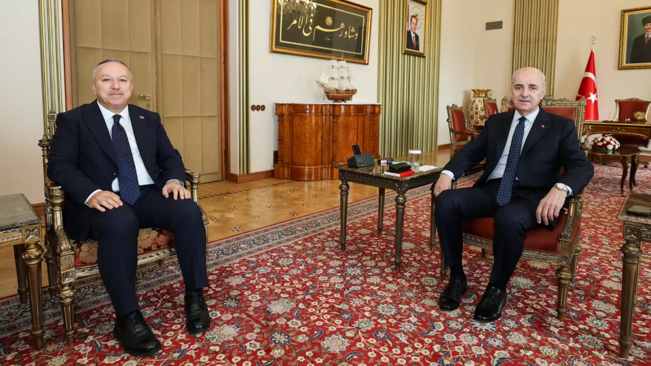 TBMM Başkanı Kurtulmuş, Emniyet Genel Müdürü Fidan’ı kabul etti