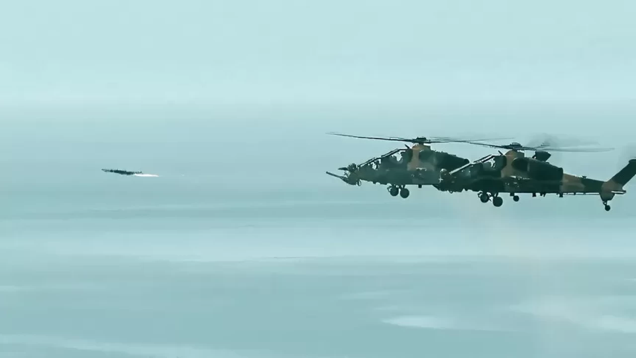 Cesaretin kanatları: MSB ATAK helikopterlerinin atışlarını paylaştı