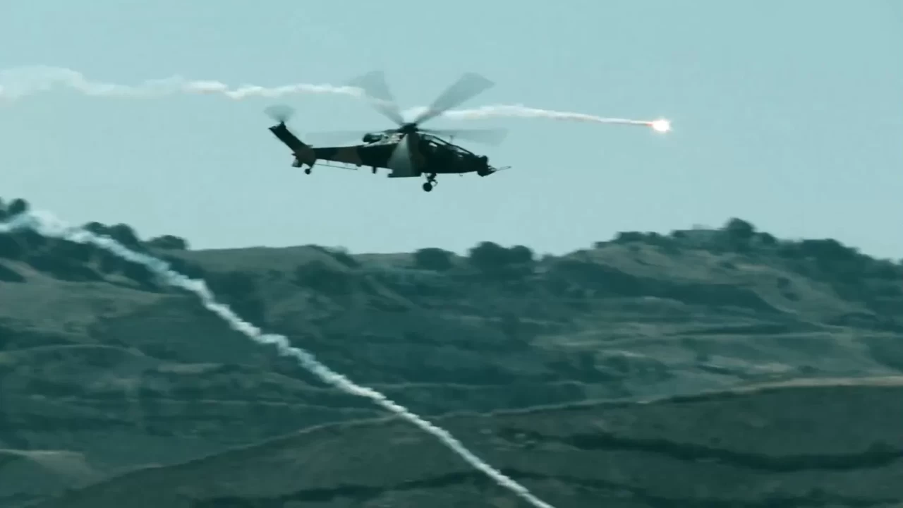 ATAK helikopterleri hedefleri vurdu