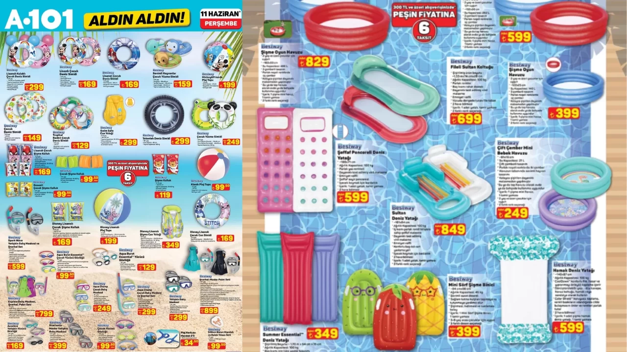 11 Haziran A101 aktüel ürünler! Trambolin ve şi̇şme dev oyun