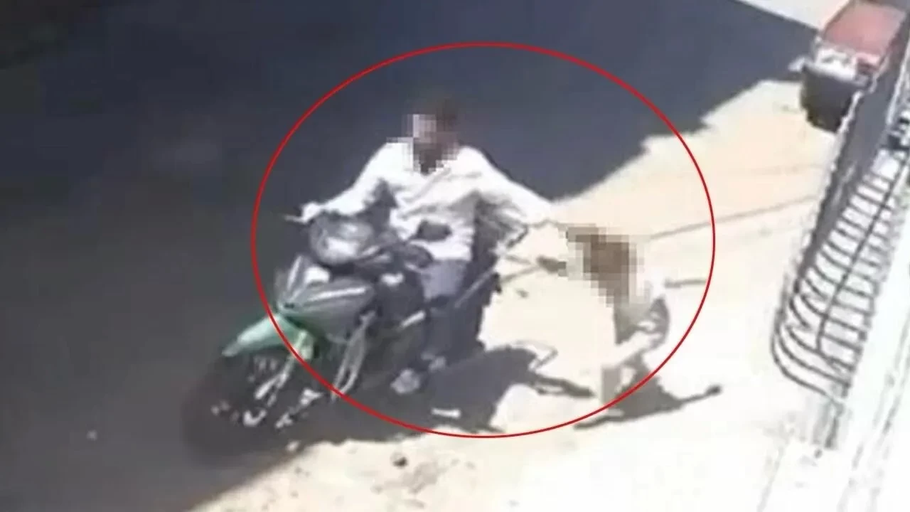 Gaziantep'te bir baba 7 yaşındaki kızını saçından tutup sürü