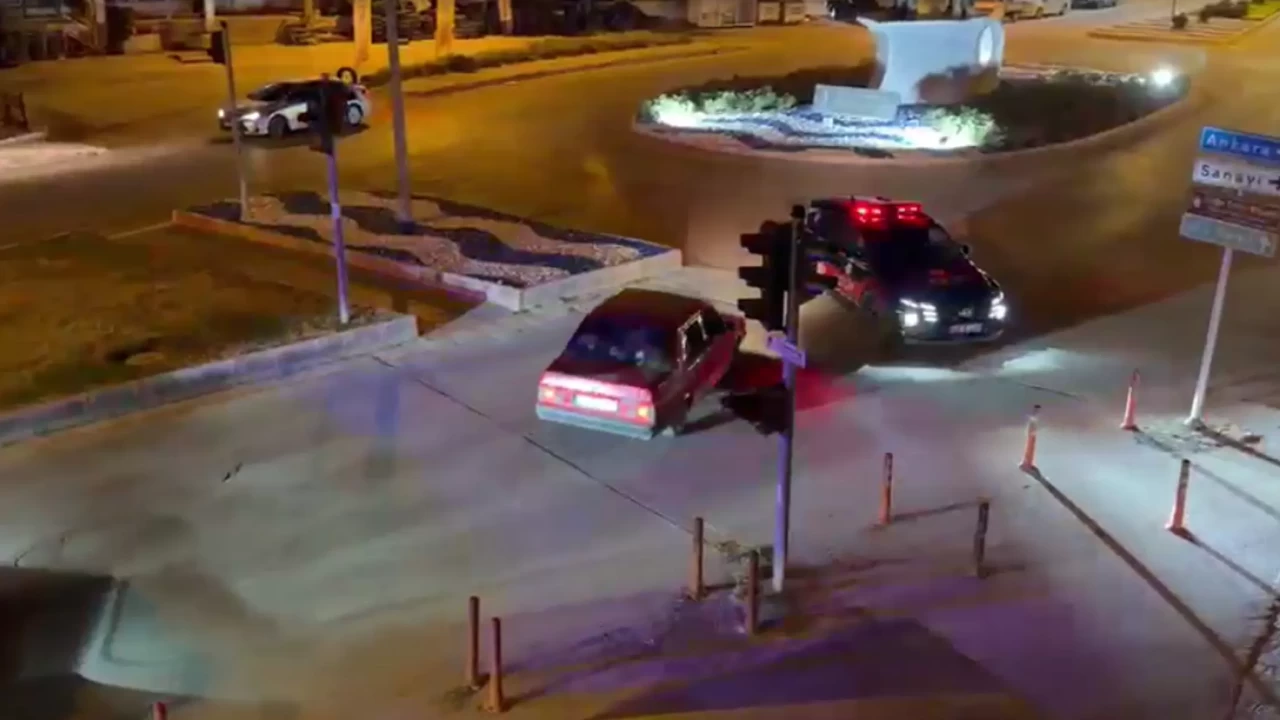 Burdur'da 5 kilometrelik polis takibi