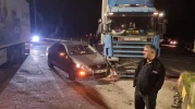 Zonguldak'ta tır ile otomobil çarpıştı