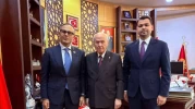 MHP Lideri Devlet Bahçeli'ye anlamlı ziyaret: Türk Dünyasında birlik ve kardeşlik vurgusu
