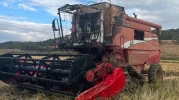 Kooperatifin biçerdöveri alevlere teslim