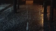 Bingöl'ü dolu vurdu, şimşekler çaktı