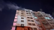 Niğde'de apartmanın 9. katında alevler yükseldi