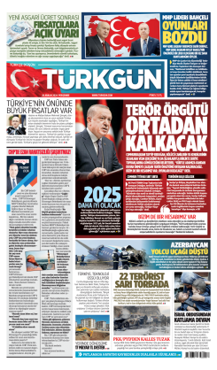 Türkgün Gazetesi 26 Aralık 2024