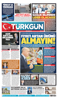 Türkgün Gazetesi 29 Aralık 2024