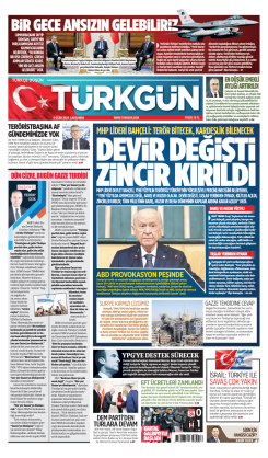 Türkgün Gazetesi 8 Ocak 2025