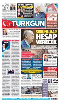 Türkgün Gazetesi 30 Ocak 2025