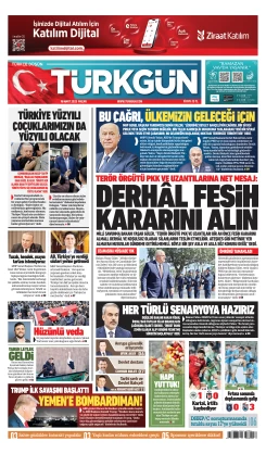 Türkgün Gazetesi 16 Mart 2025