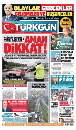 Türkgün Gazetesi 30 Mart 2025
