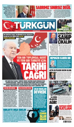Türkgün Gazetesi 31 Mart 2025