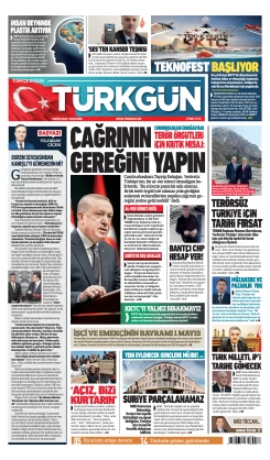 Türkgün Gazetesi 1 Mayıs 2025