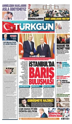 Türkgün Gazetesi 12 Mayıs 2025