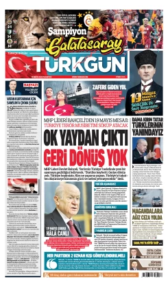 Türkgün Gazetesi 19 Mayıs 2025