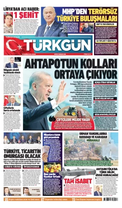 Türkgün Gazetesi 29 Haziran 2025