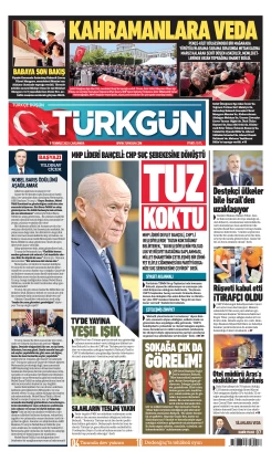 Türkgün Gazetesi 09 Temmuz 2025