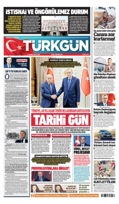 Türkgün Gazetesi 11 Temmuz 2025