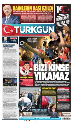Türkgün Gazetesi 15 Temmuz 2025