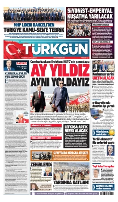 Türkgün Gazetesi 21 Temmuz 2025