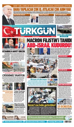 Türkgün Gazetesi 26 Temmuz 2025