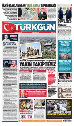 Türkgün Gazetesi 1 Ağustos 2025