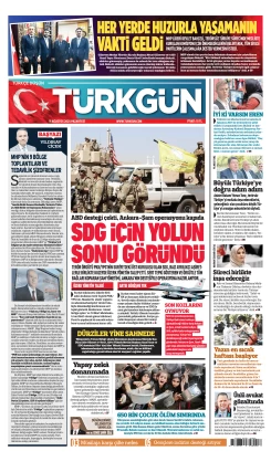 Türkgün Gazetesi 11 Ağustos 2025