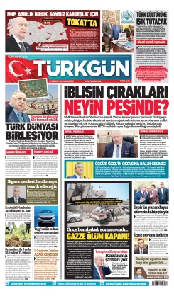 Türkgün Gazetesi 23 Ağustos 2025