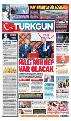 Türkgün Gazetesi 25 Ağustos 2025
