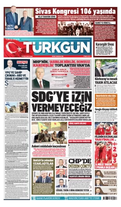 Türkgün Gazetesi 5 Eylül 2025
