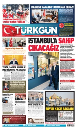 Türkgün Gazetesi 13 Eylül 2025