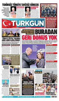 Türkgün Gazetesi 14 Eylül 2025