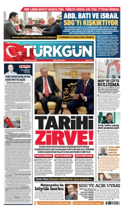 Türkgün Gazetesi 26 Eylül 2025