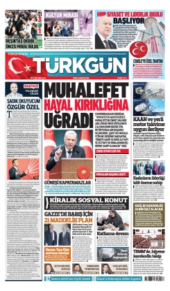 Türkgün Gazetesi 30 Eylül 2025