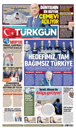 Türkgün Gazetesi 7 Ekim 2025