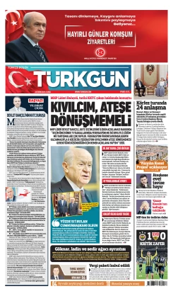 Türkgün Gazetesi 24 Ekim 2025