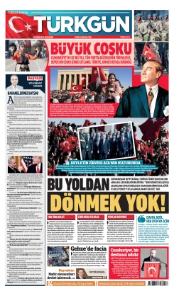 Türkgün Gazetesi 30 Ekim 2025