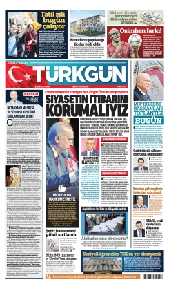Türkgün Gazetesi 7 Kasım 2025
