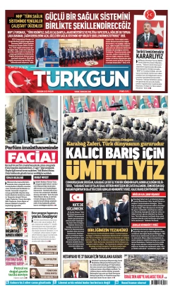 Türkgün Gazetesi 9 Kasım 2025