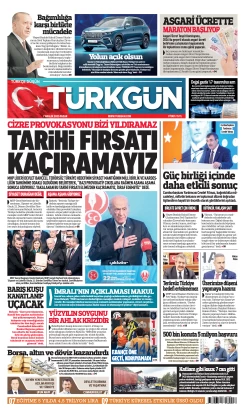 Türkgün Gazetesi 7 Aralık 2025