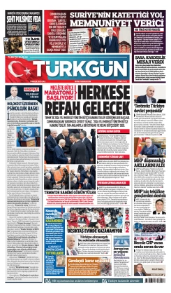 Türkgün Gazetesi 9 Aralık 2025